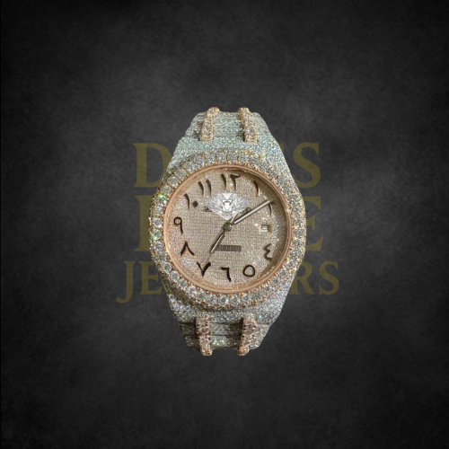 Two Tone Rose Gold AP-Style Watch - Arabic Dial