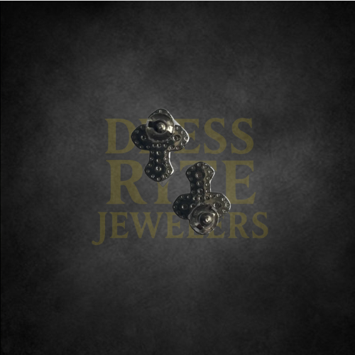Moissanite Cross Earrings