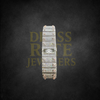 Rose Gold Two Tone Carti Style Watch - Skeleton
